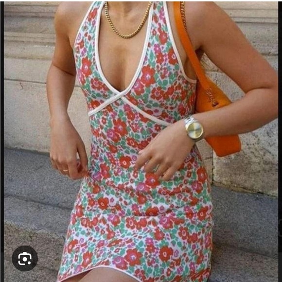 Zara floral halter dress - Picture 4 of 4